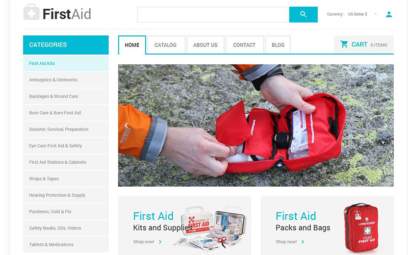 Κατασκευή ηλεκτρονικού καταστήματος eshop Ambulance