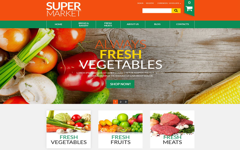 Κατασκευή ηλεκτρονικού καταστήματος eshop Online Supermarket