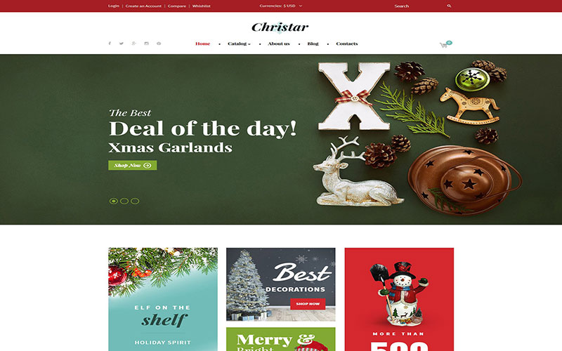 Κατασκευή ηλεκτρονικού καταστήματος eshop Christmas