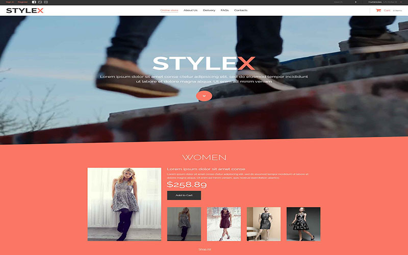 Κατασκευή ηλεκτρονικού καταστήματος eshop Fashion Store