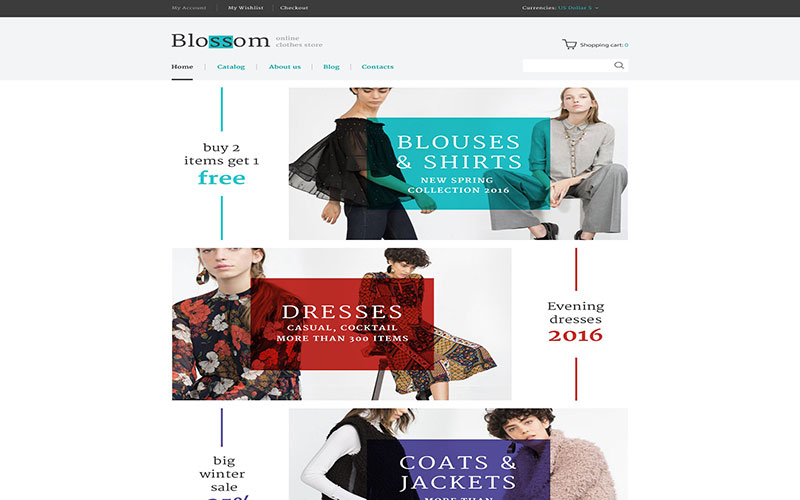 Κατασκευή ηλεκτρονικού καταστήματος eshop Blossom